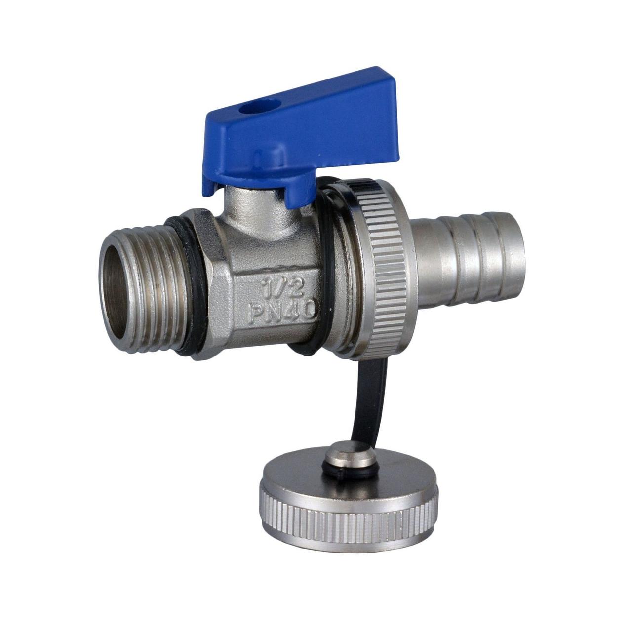 Кран шаровий наполнения/слива SOLOMON 1/2" NV-0831B синий, фото 1