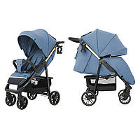 Прогулочная детская коляска CARRELLO Echo CRL-8508/2 Azure Blue с дождевиком и москитной сеткой / голубая