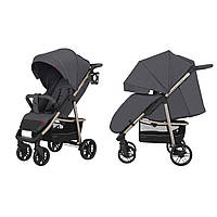 Прогулочная детская коляска CARRELLO Echo CRL-8508 Midnight Gray с дождевиком / темно-серая
