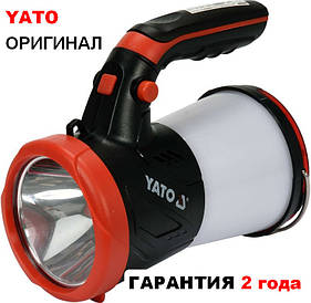 Ліхтар LED-діодний акумулятор YATO Li-Ion 3.7 В, 15 Вт, 600-1200 Лм, з ручкою, зарядний пристрій USB