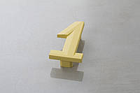 Мебельная ручка цифра "Единица" Poliplast РП-1 матовый желтый KS0501Q0
