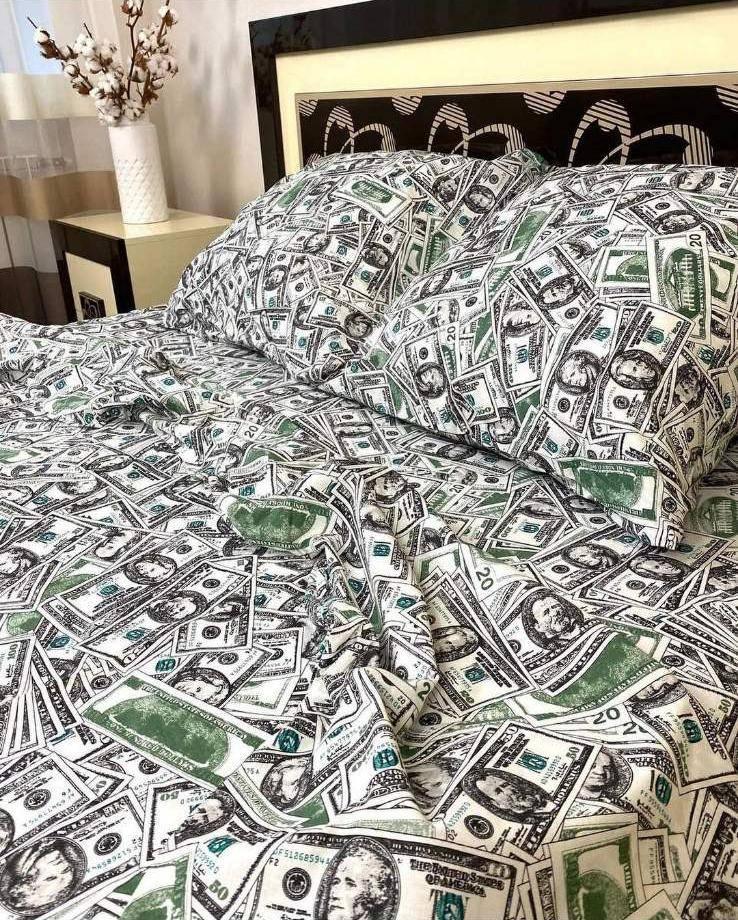 Комплект постільної білизни | Долари | Півтораспальний розмір