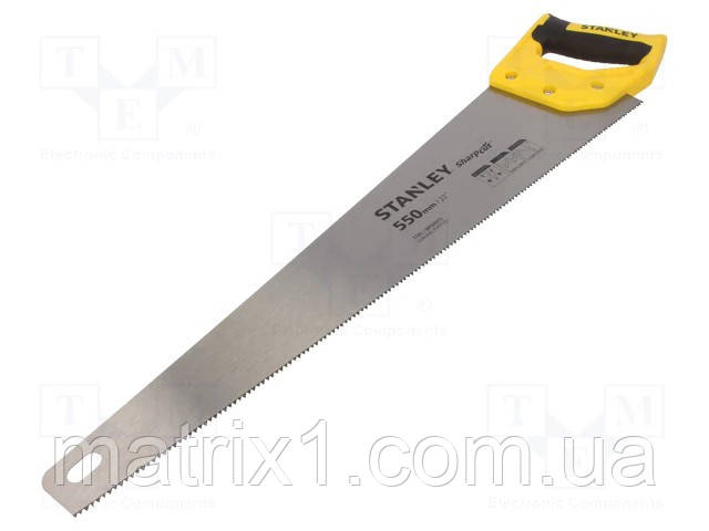 Ножівка по дереву 550 мм, 7 зубів/1" STANLEY "SHARPCUT"