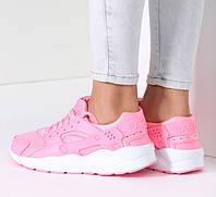 Женские летние кроссовки сетка текстильные молодежные стильные легкие 38 раз розовые аналог Nike Air Huarache
