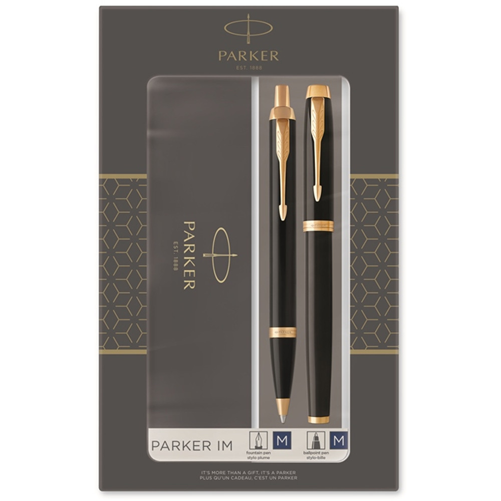Набір ручок Parker IM 17 Black GT FP+BP в подарунковій упаковці DUOSETS (22092b19)