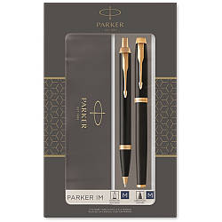 Набір ручок Parker IM 17 Black GT FP+BP в подарунковій упаковці DUOSETS (22092b19)