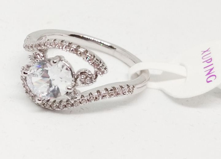 Кільце жіноче сріблясте, фото 1