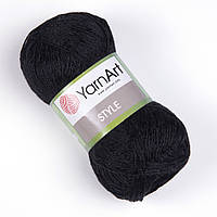 Пряжа YarnArt Style , цвет 651 - Black