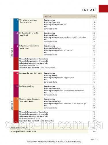 Menschen A2.1 Arbeitsbuch mit Audio-CD / Тетрадь по немецкому языку с CD диском - фото 3 - id-p457393936