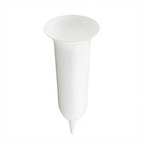 Горшок для цветов пластиковый ММ Пласт Флакон конус белый 1,8л PP8901-1
