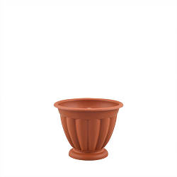 Горщик для квітів пластиковий ММ Пласт Афіна коричневий 0,9л PP7025-0
