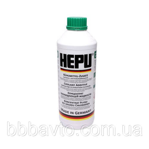 Антифриз Зелений G11 (-80C) концентрат Hepu Antifreeze, банка 1,5 л (Пр-во Hepu) P999-GRN, фото 1