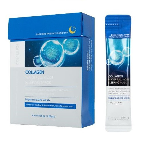 Farmstay Collagen Water Full Moist Sleeping Mask Волога нічна маска, 4 мл