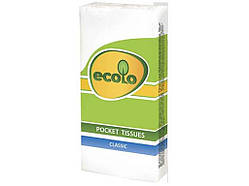 Хустинки носові (10пач/уп) білі ТМ ECOLO