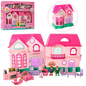 Дитячий ігровий будиночок для ляльок 16526D з лялечками та меблями - MegaLavka