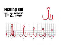 Гачок потрійний №6 T-2 RED (5шт/уп) арт.33-04-006 ТМ FISHING ROI