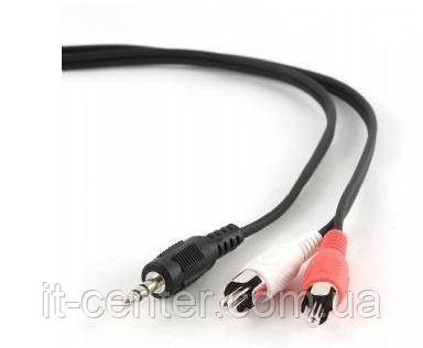 Кабель Gembird Jack 3.5mm M / 2xRCA M 1.5m Black (CCA-458 1,5 метра)