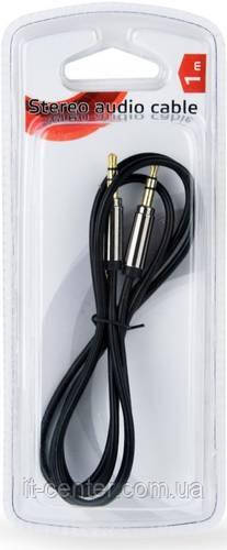 Кабель Cablexpert Jack 3.5mm Male / Jack 3.5mm Male 1m Black (CCAPB-444-1M)