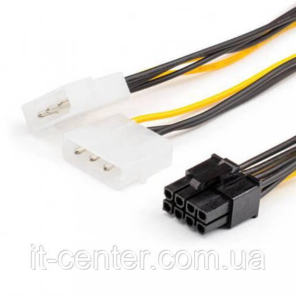 Кабель живлення Video power 8pin to 2molex Atcom (8604) кабель, молекс, 8 pin, 0.15 м, фото 1
