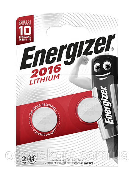 Батарейки ENERGIZER® CR 2016 Lithium 3V