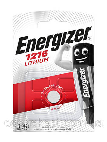 Батарейки ENERGIZER® CR 1216 Lithium 3V, фото 1