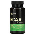 Optimum Nutrition, BCAA 1000 Caps, велике паковання, 500 мг, 60 капсул