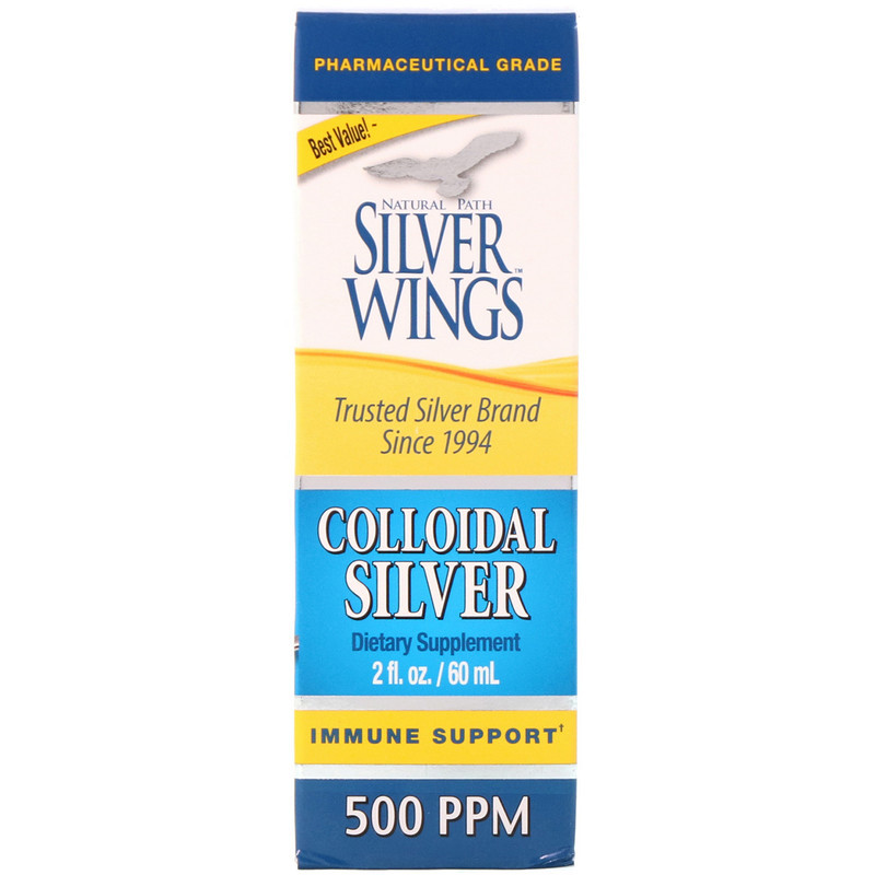 Natural Path Silver Wings, Колоїдне срібло, 500 ч/млн, 60 мл, фото 1