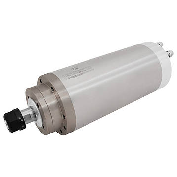 Шпиндель з водяним охолодженням GDZ-24-1B Ø 100X265 (3.2 кВт, 220 В, 12 А, ER20) для фрезерного верстата з ЧПК, фото 1