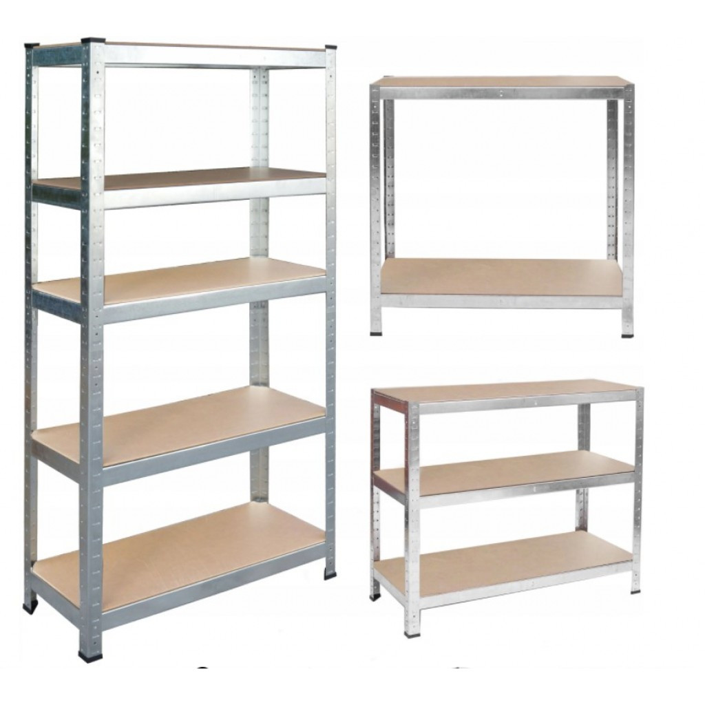 Стелаж металевий Siker G9040 180x90x40 см, 5 полиць для складу, гаража та будинку (40810114)