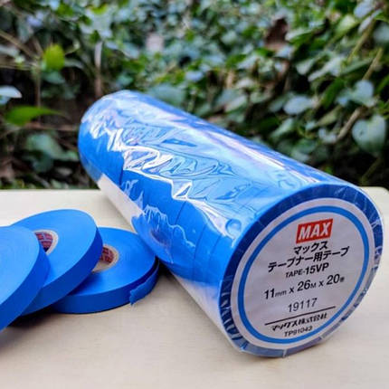 Оригінальна стрічка для підв'язки степлером MAX TAPE, 150 мікрон, 26 метрів, 20 рулонів, фото 2