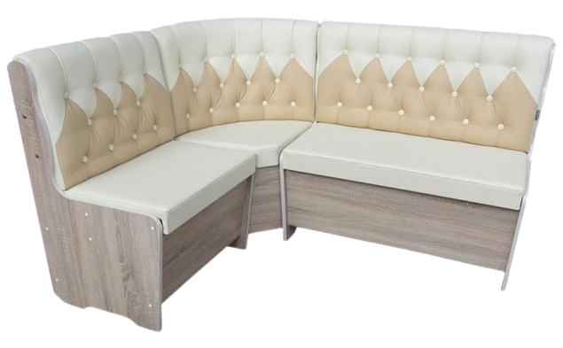 М`який куточок  на кухню з нішами під сидіння кутовий диван в кухню кухонні куточки Міраж 1200*1500*890 мм