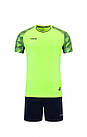 Комплект футбольної форми для підлітків та дорослих для тренувань та гри з можливістю нанесення номерів для команд салатовий, фото 7