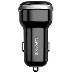 Автомобільний зарядний пристрій BOROFONE BZ13 |2USB, 2.4A| Чорний
