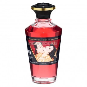 Розігрівальна олія Shunga Aphrodisiac Warming Oil — Sparkling Strawberry Wine (100 мл)