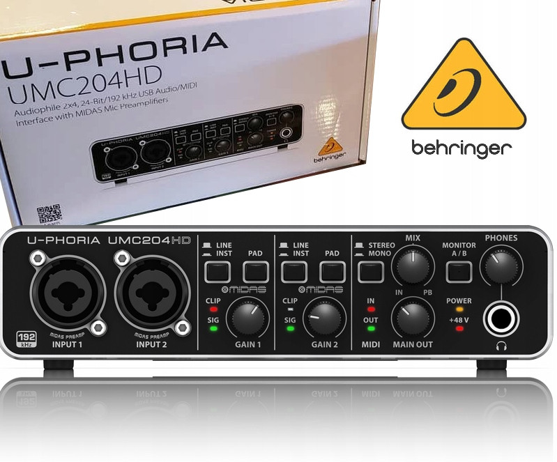 Звукова карта Behringer UMC204 HD, фото 1