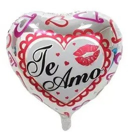 Фольгована повітряна куля Серце з написом Te Amo, 43х48 см