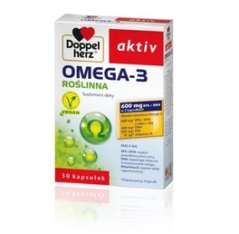 Doppelherz Aktiv Omega-3 вегетаріанська з мікроводоростей, 30 капсул. До 05/2026