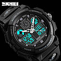 Наручний спортивний водонепроникний годинник Skmei 1270 Чорний, фото 4