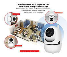 Бездротова WiFi Камера Vi365  Відеоспостереження з поворотом, радіо няня, СИГНАЛІЗАЦІЯ