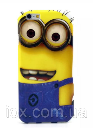 Силіконовий чохол "Голова міньйона" для iPhone 6/6S, фото 1