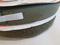 Липучка швейная пришивная 2.5см (текстильная застежка) хаки на отрез