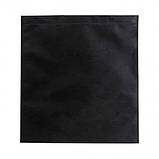 Сумка для покупок шопер чорний з кольоровими ручками "BLACK POINT" спанбонд 38х41см, фото 2