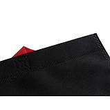 Сумка для покупок шопер чорний з кольоровими ручками "BLACK POINT" спанбонд 38х41см, фото 4