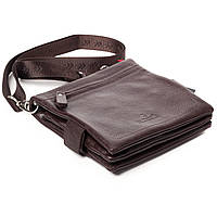 Мужская сумка кожаная Eminsa 6096-37-3 через плечо коричневая