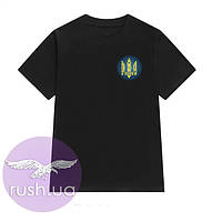 Патріотична чоловіча футболка з гербом України