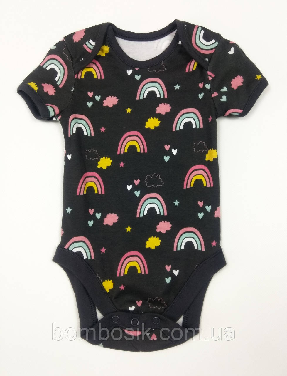 Бодік для дівчинки з коротким рукавом George, First size (50-56см), фото 1