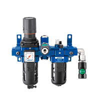 Фильтр, регулятор, лубрикатор в сборе со стеновым креплением Prevost ALTO 3 Filter-Regulator-Lubricator