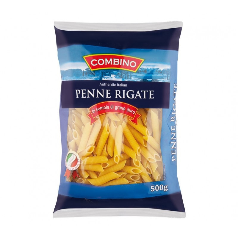 Макаронні вироби Combino Authentic Italian Penne Rigate Пер'я 500 г Італія, фото 1