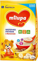 Milupa Каша молочная Гречневая с бананом 6м+ (210г)