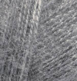 ANGORA REAL 40_182 средне-серый меланж - 40% шерсть, 60% акрил, фото 2